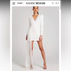 Nadine Mirabi Leah White Dress